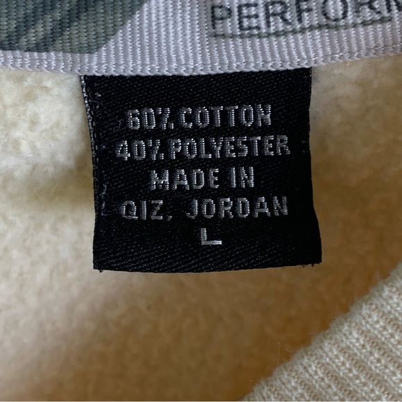 IZOD Men's Light Yellow Sweater Crewneck Sweatshirt Size Large PerformX - Picture 4 of 6